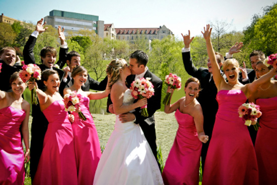  discussion of appropriate wedding attire for a bride groom and members 