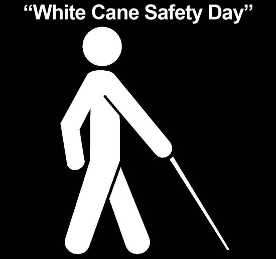 White cane